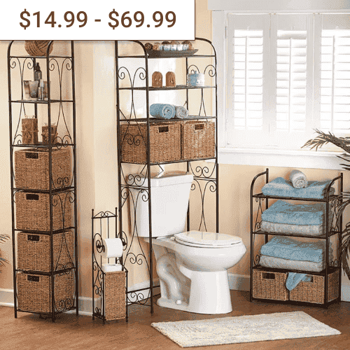 Seagrass Basket Bath Storage Collection