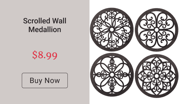 Scrolled Wall Medallion