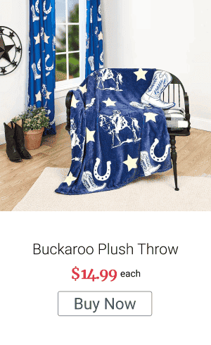 Buckaroo Plush Throw