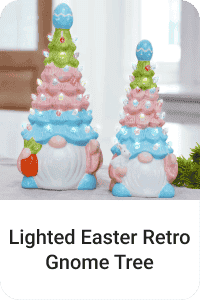 Lighted Easter Retro Gnome Tree