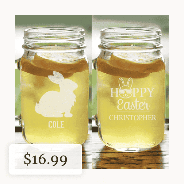 Personalized Easter Mason Jar