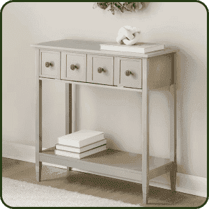 Console Table with Drop-Down Drawer