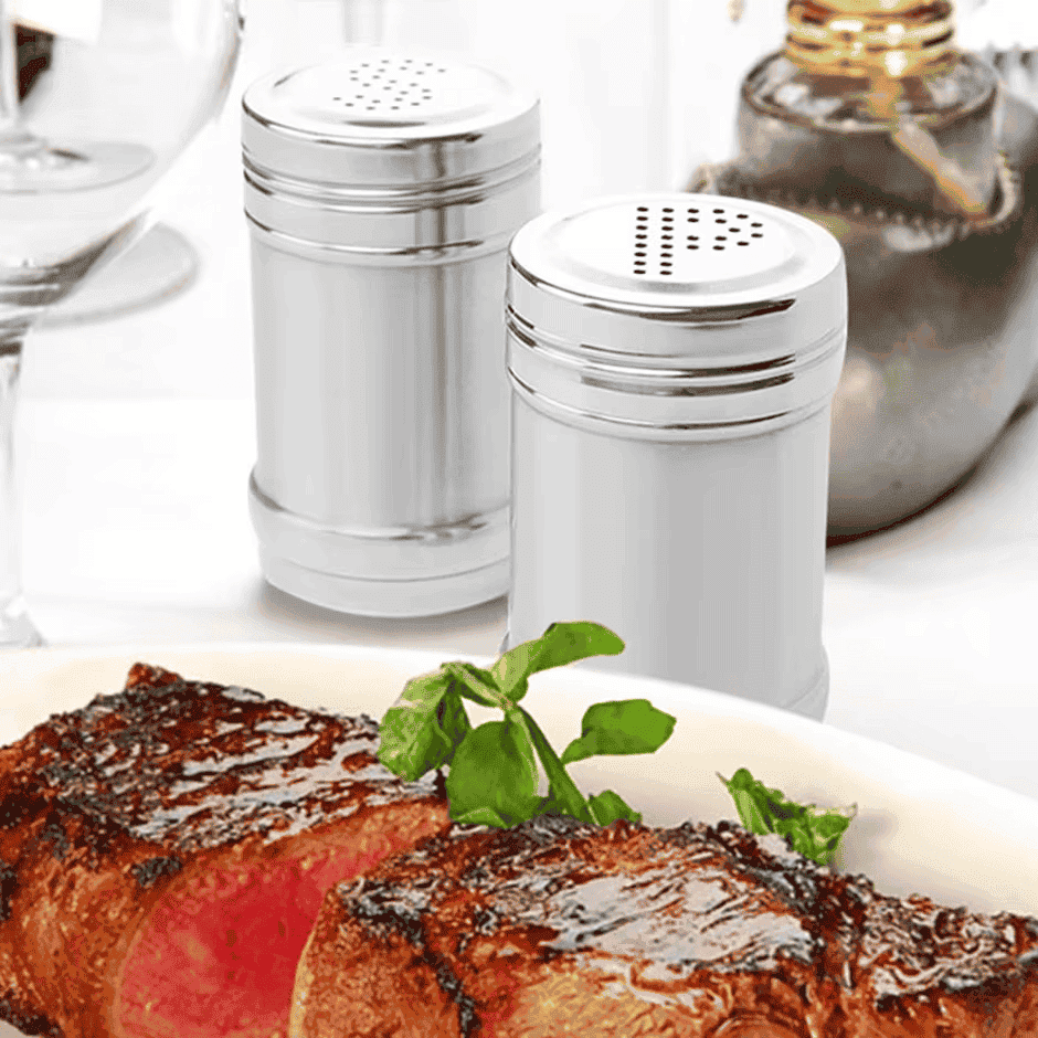 Stainless Steel Salt & Pepper Shakers