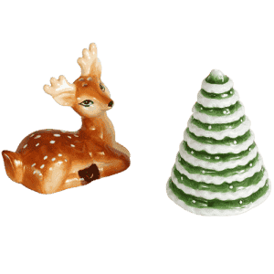 Winter Woodland Salt & Pepper Shakers