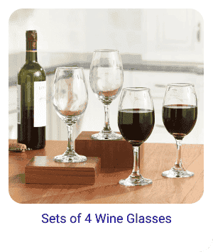 Sets of 4 Wine Glasses