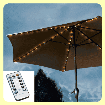 104 LED Umbrella Lights with Remote