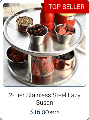 2-Tier Stainless Steel Lazy Susan