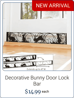 Decorative Bunny Door Lock Bar