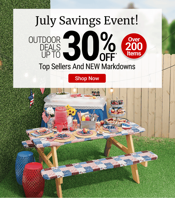 july savings event