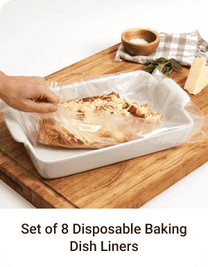 Set of 8 Disposable Baking Dish Liners