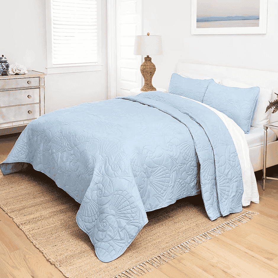 Quilted Shell Bedspread Ensembles