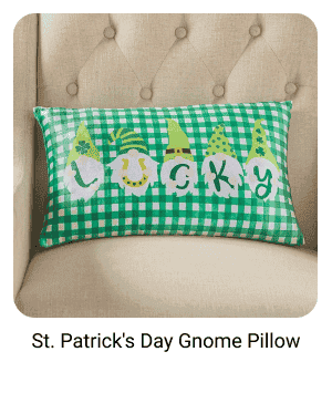 St. Patrick's Day Gnome Pillow