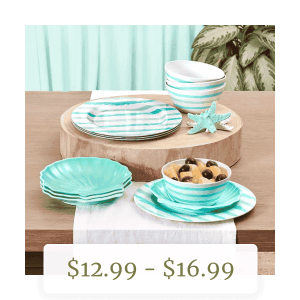 Coastal Melamine Dinnerware