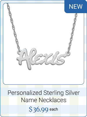 Personalized Sterling Silver Name Necklaces