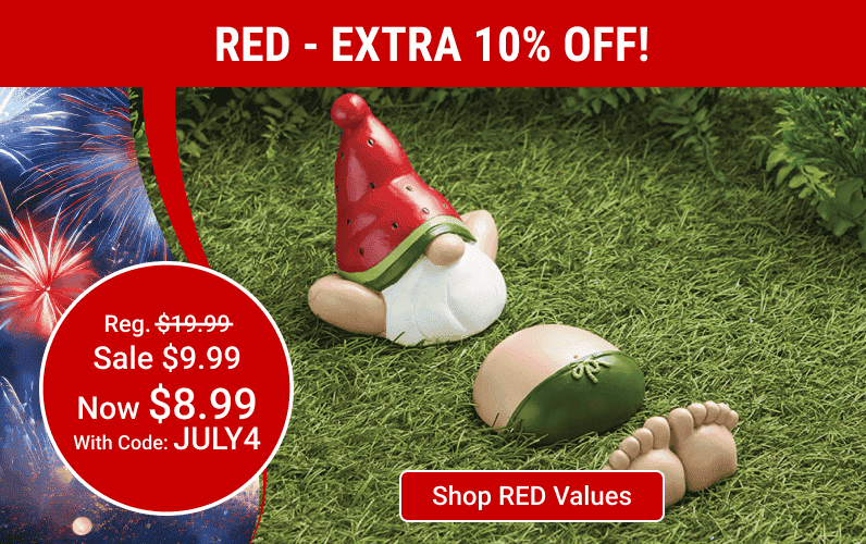 red - 10% off