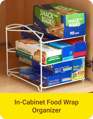 In-Cabinet Food Wrap Organizer