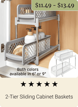 2-Tier Sliding Cabinet Baskets