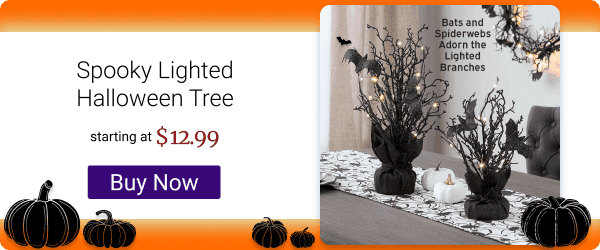 Spooky Lighted Halloween Tree