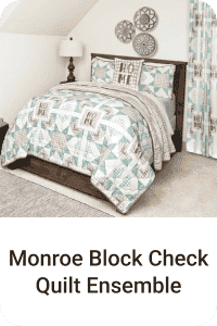 Monroe Block Check Quilt Ensemble