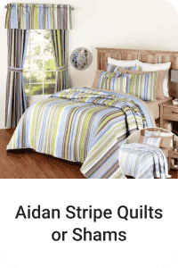 Aidan Stripe Quilts or Shams