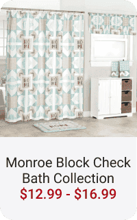 Monroe Block Check Bath Collection