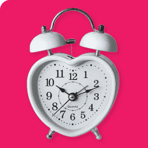 Heart-Shaped Bell Alarm Clock