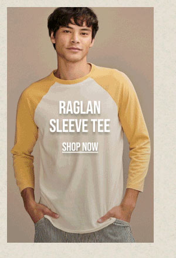 Raglan Sleeve Tee Shop now