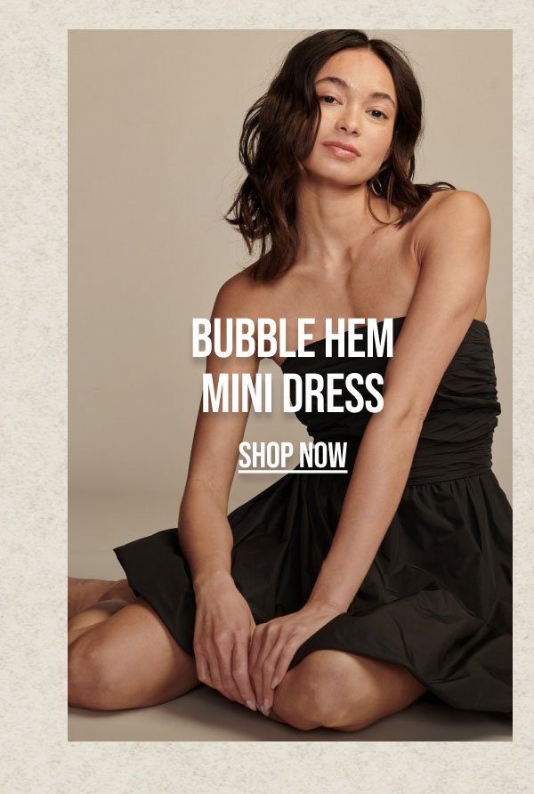 Buddle Hem Mini Dress Shop Now