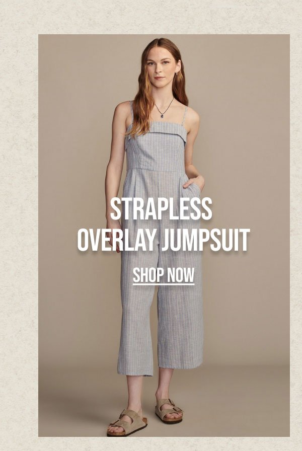 Strapless Overlay Jumpsuit Shop Now