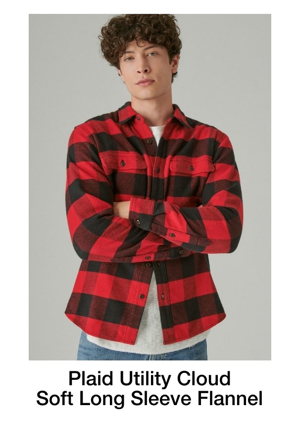 Plaid Utility Cloud | Soft Long Sleeve Flannel