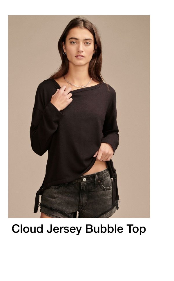 Cloud jersey bubble top