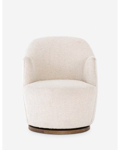 Margie Swivel Chair - Natural Boucle