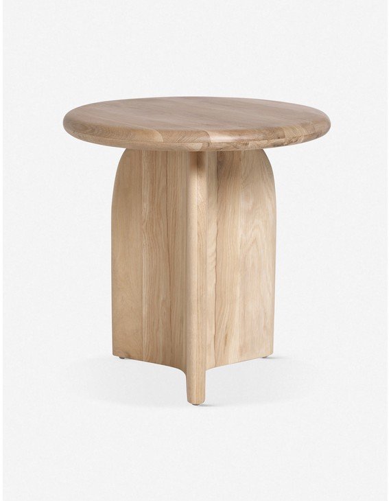 Ada Round Side Table-Natural