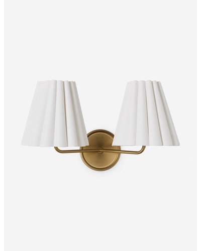 Matthews Double Sconce - Brass