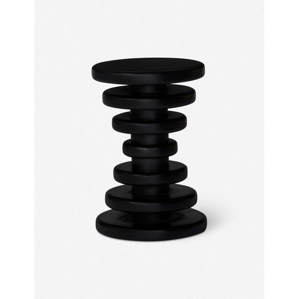 Ollie Round Side Table-Black