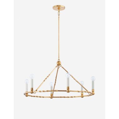 Nerissa Chandelier - Brass / 31" Dia