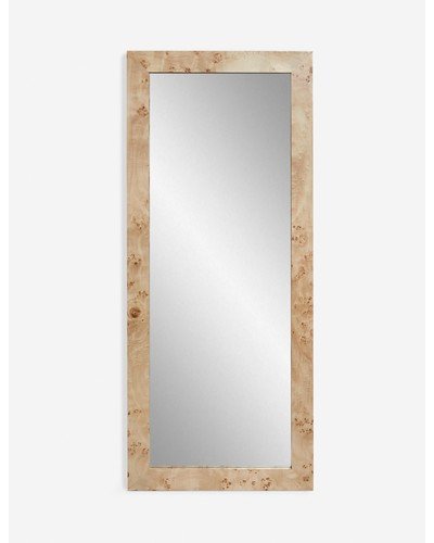 Bree Burl Wood Floor Mirror