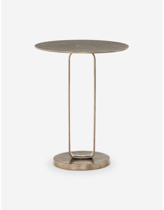 Alethea Indoor / Outdoor Side Table-Aged Bronze
