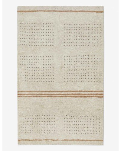 Rina Hand-Knotted Wool-Blend Moroccan Rug-6' x 9'