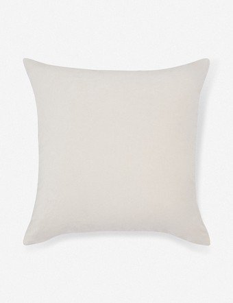 Charlotte Velvet Pillow - Oyster / Square