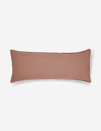 Arlo Linen Pillow - Terracotta / Long Lumbar