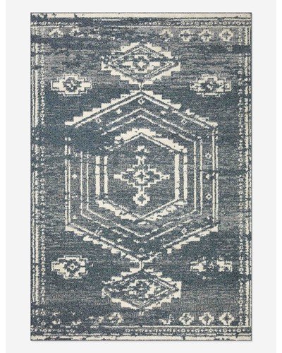 Gigi Rug by Magnolia Home by Joanna Gaines x Loloi-Denim and Ivory / 7'10" x 10'