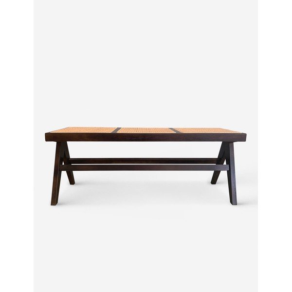 Topher Dining Bench-Dark Elm