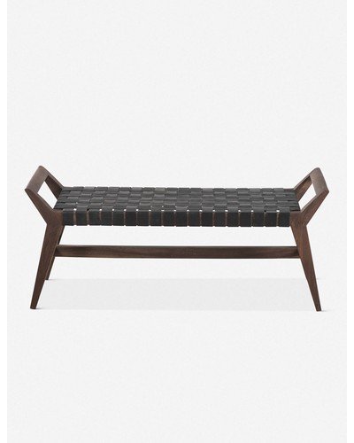 Glendora Leather Bench