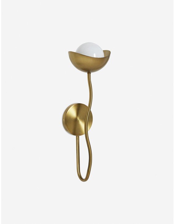 Kukka Sconce by Sarah Sherman Samuel - Brass