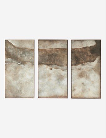 Revere Triptych Wall Art (Set of 3) by Matera - Gray / 92" x 60"