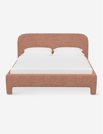 Kaisley Platform Bed - Blush Boucle / Queen