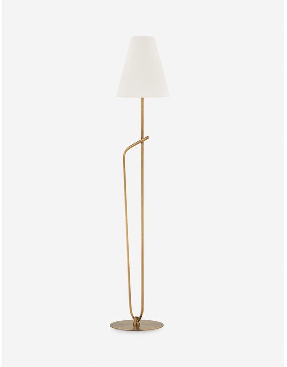 Pearce Floor Lamp by Colin King x Troy Lighting-Brass