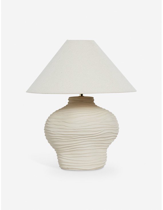 Wrinkle Table Lamp by Sarah Sherman Samuel-Ivory