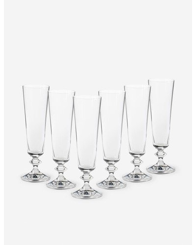 Riva Flutes (Set of 6) by Casafina